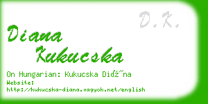 diana kukucska business card